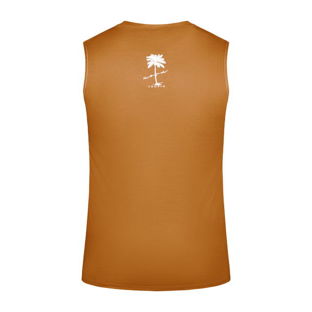 NovaTropic eco-friendly swimwear in a discret natural skin-tone color, offering UPF 50+ protection.